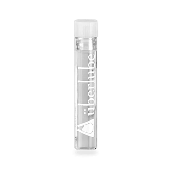 Uberlube 3.7 ml clear glass vial with white cap