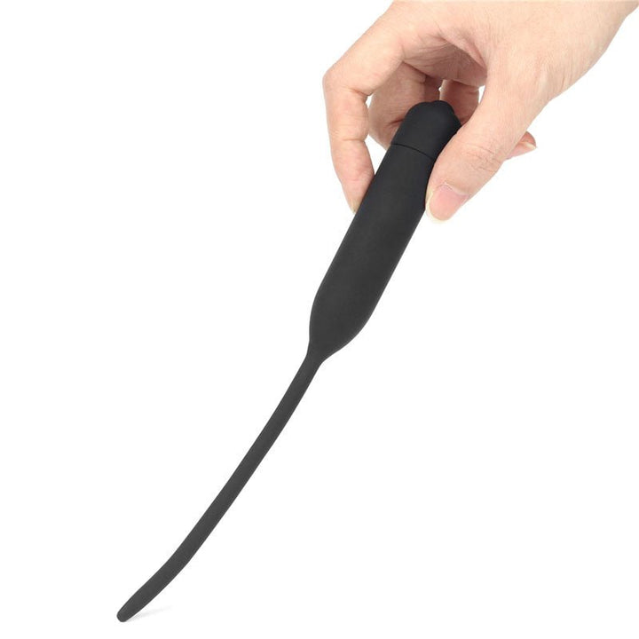 Ultimate Silicone Vibrating Urethral Dilator - Black Vibrating Urethral Sound – Sex toys NZ by Naughtyhut. Discreet delivery nationwide.