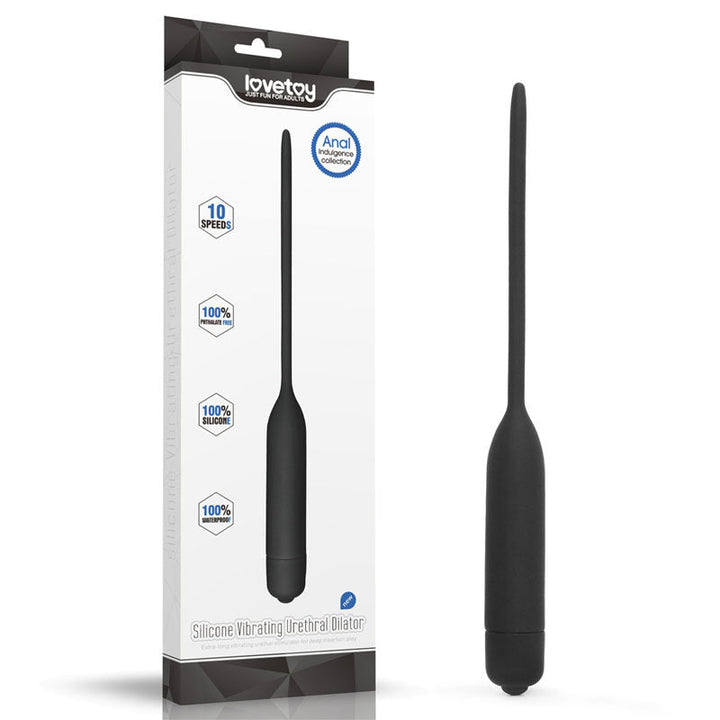 Ultimate Silicone Vibrating Urethral Dilator - Black Vibrating Urethral Sound – Sex toys NZ by Naughtyhut. Discreet delivery nationwide.