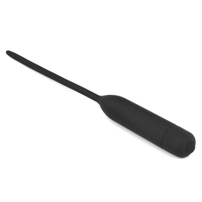 Ultimate Silicone Vibrating Urethral Dilator - Black Vibrating Urethral Sound – Sex toys NZ by Naughtyhut. Discreet delivery nationwide.