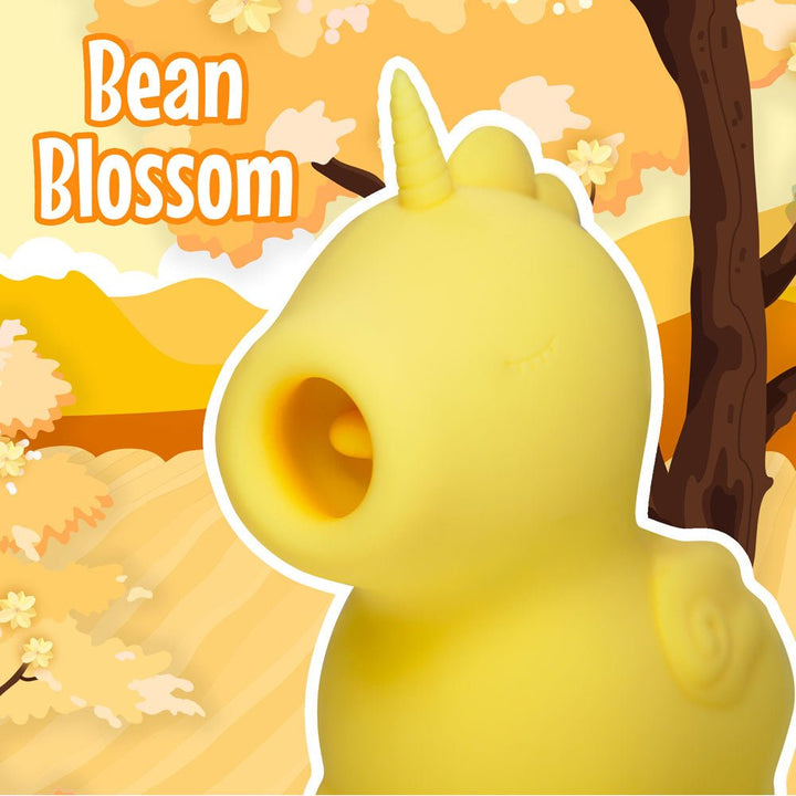 Unihorn - Bean Blossom - Yellow USB Rechargeable Flicking Stimulator – Sex toys NZ by Naughtyhut. Discreet delivery nationwide.