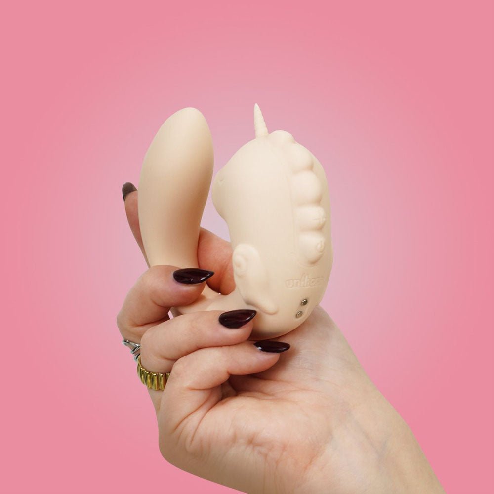 Buy Unihorn - C Horse - Coral Throb - Coral USB Rechargeable Dual Unicorn Vibrator – Naughtyhut NZ sex toys online. Discreet delivery & top brands.