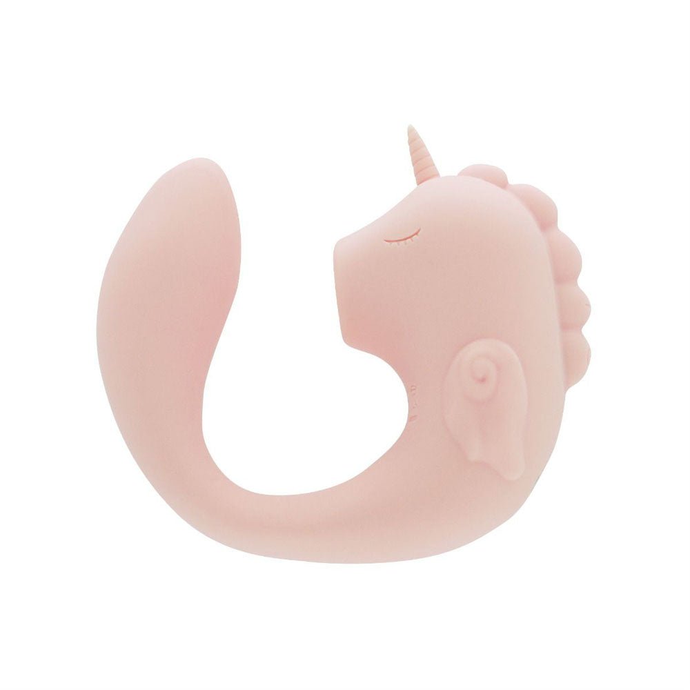 Buy Unihorn - C Horse - Coral Throb - Coral USB Rechargeable Dual Unicorn Vibrator – Naughtyhut NZ sex toys online. Discreet delivery & top brands.