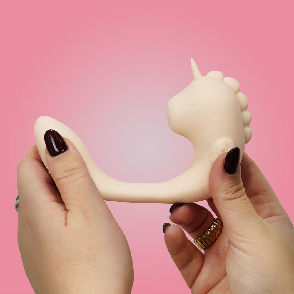 Buy Unihorn - C Horse - Coral Throb - Coral USB Rechargeable Dual Unicorn Vibrator – Naughtyhut NZ sex toys online. Discreet delivery & top brands.