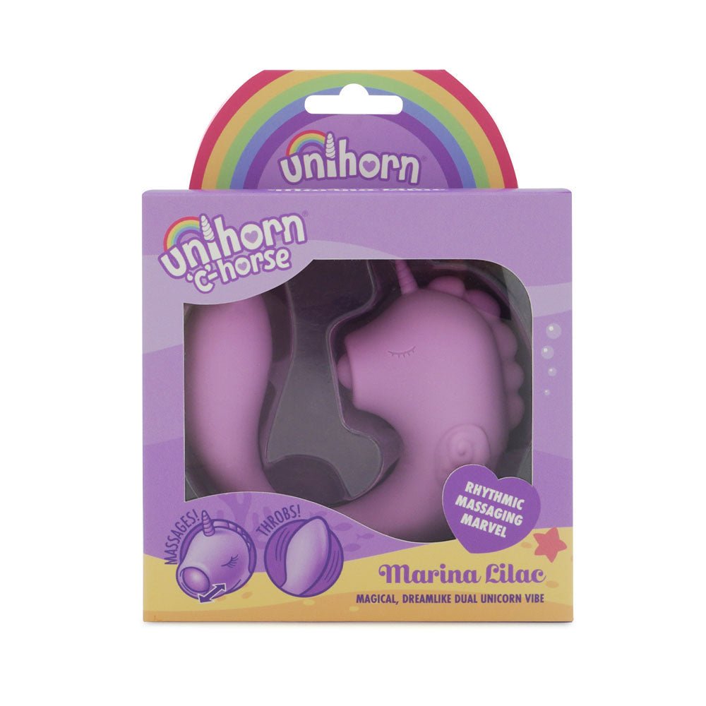Buy Unihorn - C Horse - Marina Lilac - Lilac USB Rechargeable Dual Unicorn Vibrator – Naughtyhut NZ sex toys online. Discreet delivery & top brands.