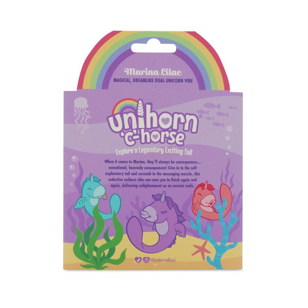 Buy Unihorn - C Horse - Marina Lilac - Lilac USB Rechargeable Dual Unicorn Vibrator – Naughtyhut NZ sex toys online. Discreet delivery & top brands.
