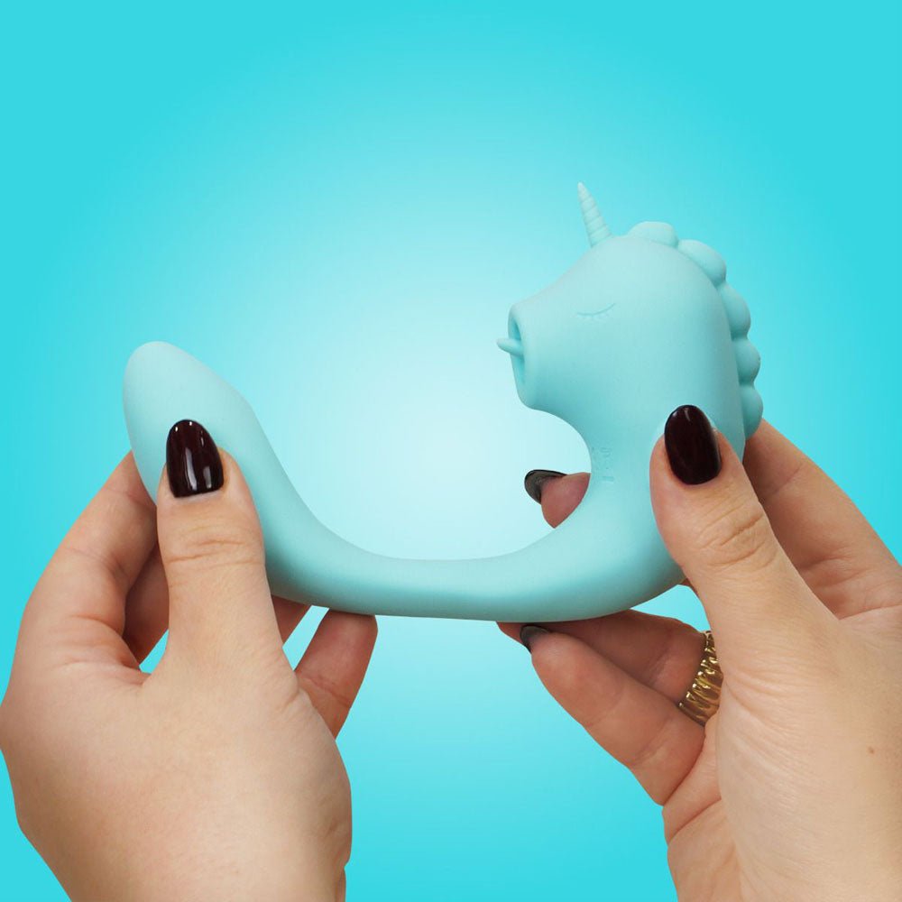 Buy Unihorn - C Horse - Ocean Peak - Ocean Peak USB Rechargeable Dual Unicorn Vibrator – Naughtyhut NZ sex toys online. Discreet delivery & top brands.