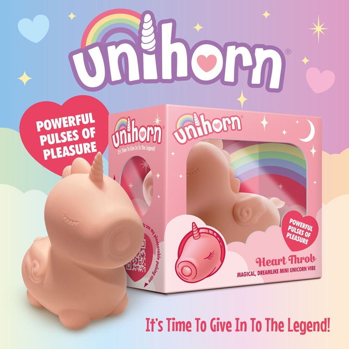 Unihorn - Heart Throb - Coral USB Rechargeable Flicking Stimulator – Sex toys NZ by Naughtyhut. Discreet delivery nationwide.
