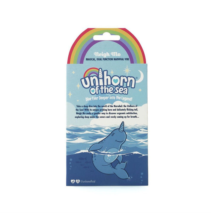 Unihorn of the Sea - Neigh Mo - The Narwhal - Blue USB Rechargeable Dual Motor Stimulator – Sex toys NZ by Naughtyhut. Discreet delivery nationwide.
