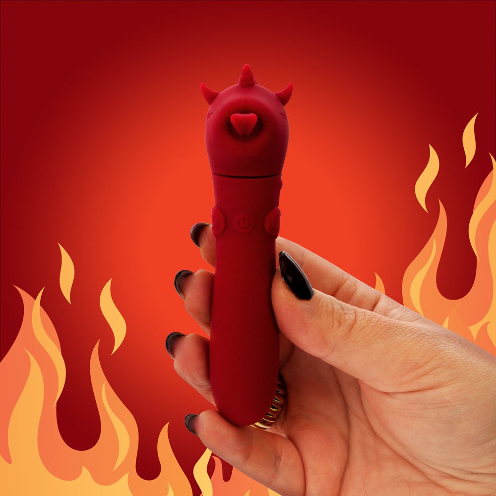 Buy Unihorn - USB Bullet - Blaze Diablo - Red USB Rechargeable Vibrating Bullet – Naughtyhut NZ sex toys online. Discreet delivery & top brands.