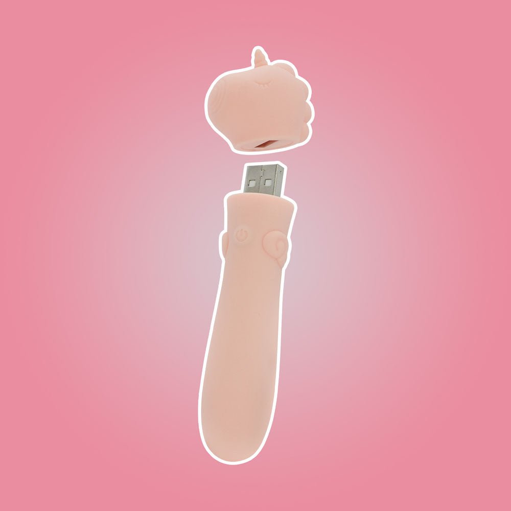 Buy Unihorn - USB Bullet - Heart Throb - Coral USB Rechargeable Vibrating Bullet – Naughtyhut NZ sex toys online. Discreet delivery & top brands.