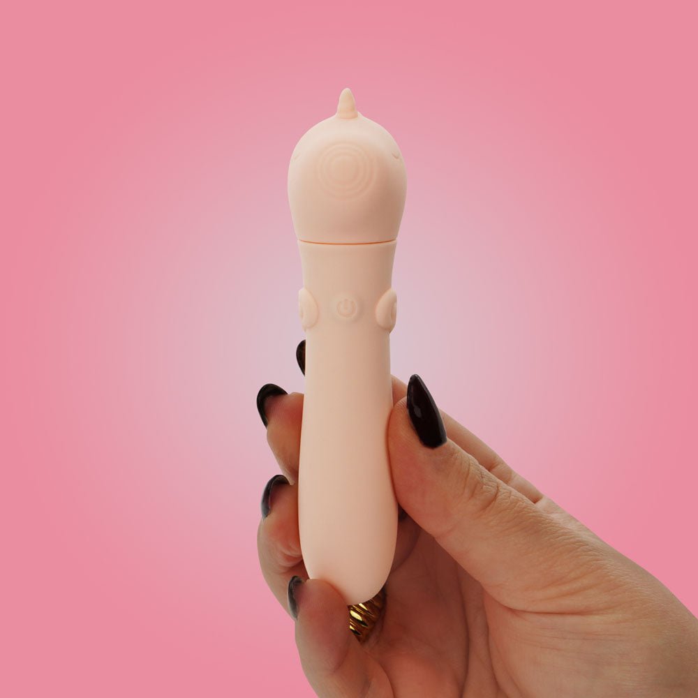 Buy Unihorn - USB Bullet - Heart Throb - Coral USB Rechargeable Vibrating Bullet – Naughtyhut NZ sex toys online. Discreet delivery & top brands.