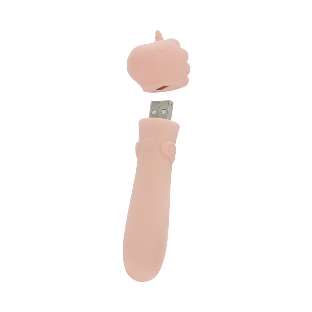 Buy Unihorn - USB Bullet - Heart Throb - Coral USB Rechargeable Vibrating Bullet – Naughtyhut NZ sex toys online. Discreet delivery & top brands.
