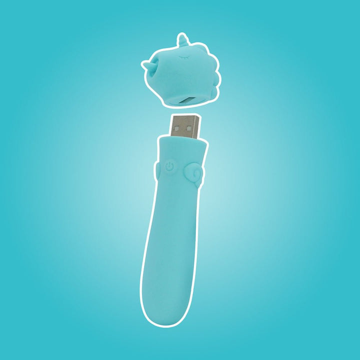 Unihorn - USB Bullet - Mount'n Peak - Teal USB Rechargeable Vibrating Bullet – Sex toys NZ by Naughtyhut. Discreet delivery nationwide.