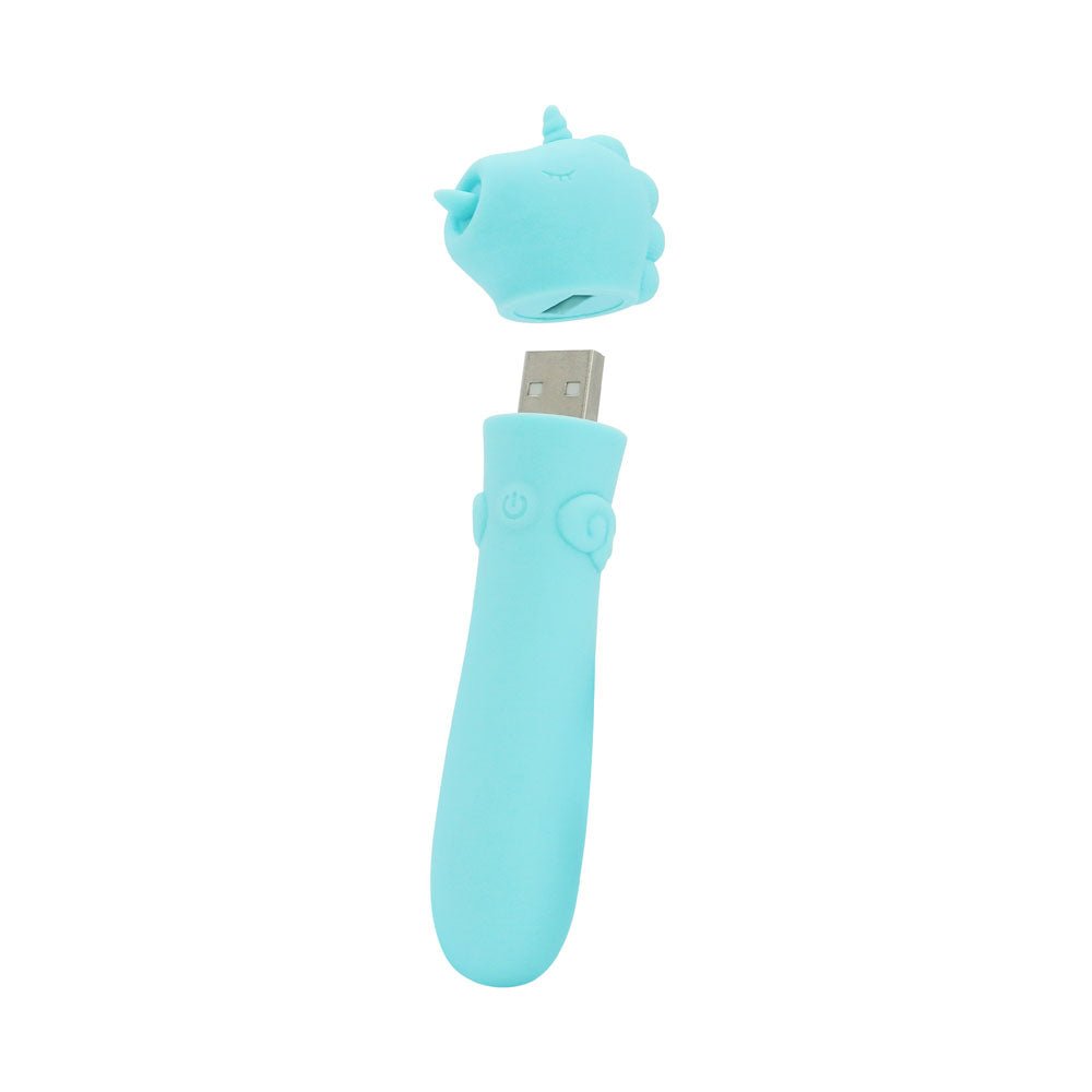 Buy Unihorn - USB Bullet - Mount'n Peak - Teal USB Rechargeable Vibrating Bullet – Naughtyhut NZ sex toys online. Discreet delivery & top brands.