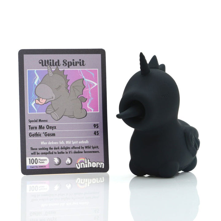 Unihorn - Wild Spirit - Black USB Rechargeable Flicking Stimulator – Sex toys NZ by Naughtyhut. Discreet delivery nationwide.