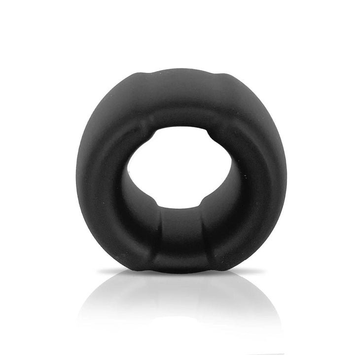 VERS Liquid Silicone Weight Steel Core Ball Stretcher - Black Ball Stretcher Ring with Steel Core – Sex toys NZ by Naughtyhut. Discreet delivery nationwide.