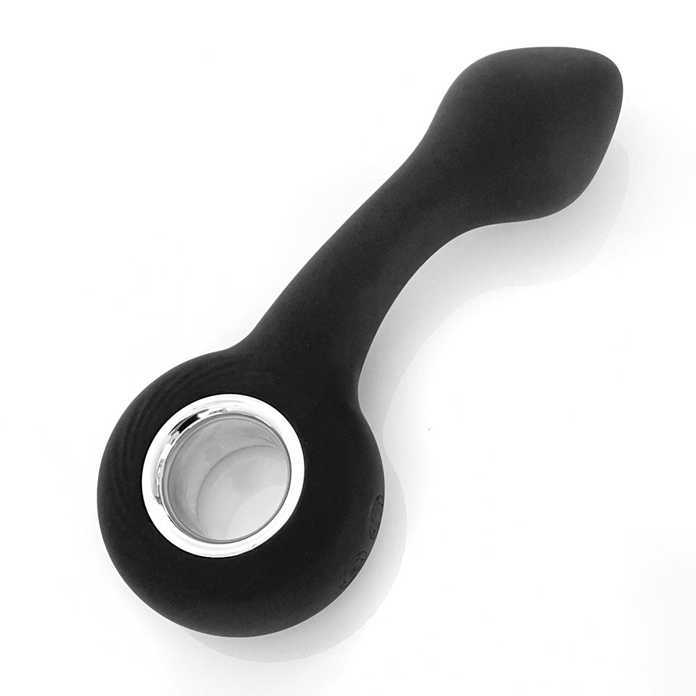 VERS Rechargeable Silicone G Spot Vibe - Black 13.8 cm USB Rechargeable Vibrator – Sex toys NZ by Naughtyhut. Discreet delivery nationwide.