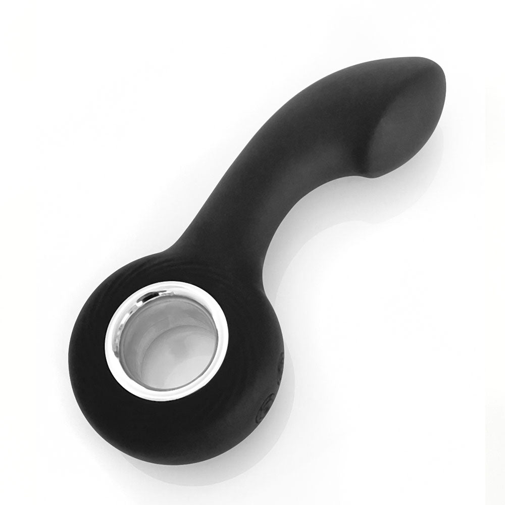 VERS Rechargeable Silicone P - Spot Vibe - Black 13 cm USB Rechargeable Prostate Massager – Sex toys NZ by Naughtyhut. Discreet delivery nationwide.