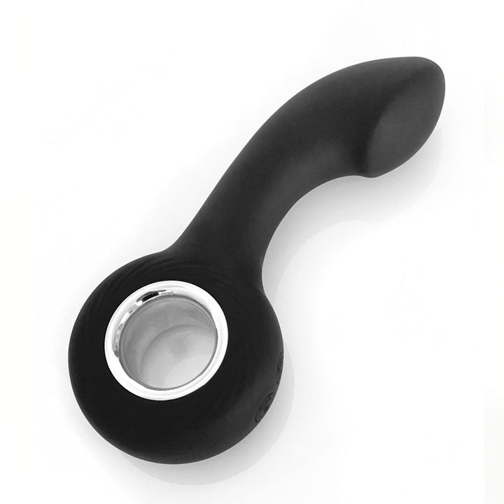 VERS Rechargeable Silicone P - Spot Vibe - Black 13 cm USB Rechargeable Prostate Massager – Sex toys NZ by Naughtyhut. Discreet delivery nationwide.