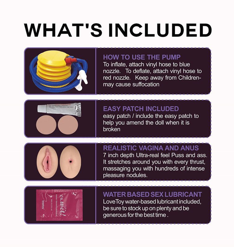 Victoria Horny Boobie Doll - Inflatable Love Doll – Sex toys NZ by Naughtyhut. Discreet delivery nationwide.