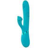 Buy VIVE Fiore - Blue 25 cm USB Rechargeable Tapping Rabbit Vibrator – Naughtyhut NZ sex toys online. Discreet delivery & top brands.