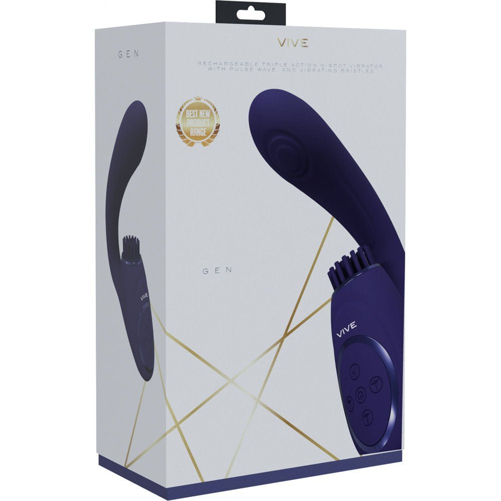 VIVE Gen - Purple - Purple USB Rechargeable Triple Motor Vibrator – Sex toys NZ by Naughtyhut. Discreet delivery nationwide.