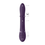 Buy Vive Halo - Purple 24.5 cm USB Rechargeable Rabbit Vibrator – Naughtyhut NZ sex toys online. Discreet delivery & top brands.