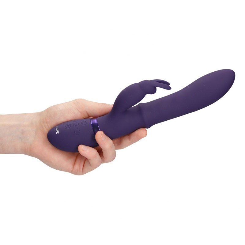 Buy Vive Halo - Purple 24.5 cm USB Rechargeable Rabbit Vibrator – Naughtyhut NZ sex toys online. Discreet delivery & top brands.