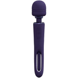 Buy VIVE Kiku - Purple - Purple 25.2 cm USB Rechargeable Dual End Massage Wand with Flapping Tip – Naughtyhut NZ sex toys online. Discreet delivery & top brands.