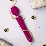 Buy VIVE Kiku - Pink - Pink 25.2 cm USB Rechargeable Dual End Massage Wand with Flapping Tip – Naughtyhut NZ sex toys online. Discreet delivery & top brands.