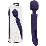 Buy VIVE Kiku - Purple - Purple 25.2 cm USB Rechargeable Dual End Massage Wand with Flapping Tip – Naughtyhut NZ sex toys online. Discreet delivery & top brands.