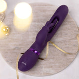 Buy VIVE Mika - Purple - Purple 23.2 cm USB Rechargeable Rabbit Vibrator with Flapping Shaft – Naughtyhut NZ sex toys online. Discreet delivery & top brands.