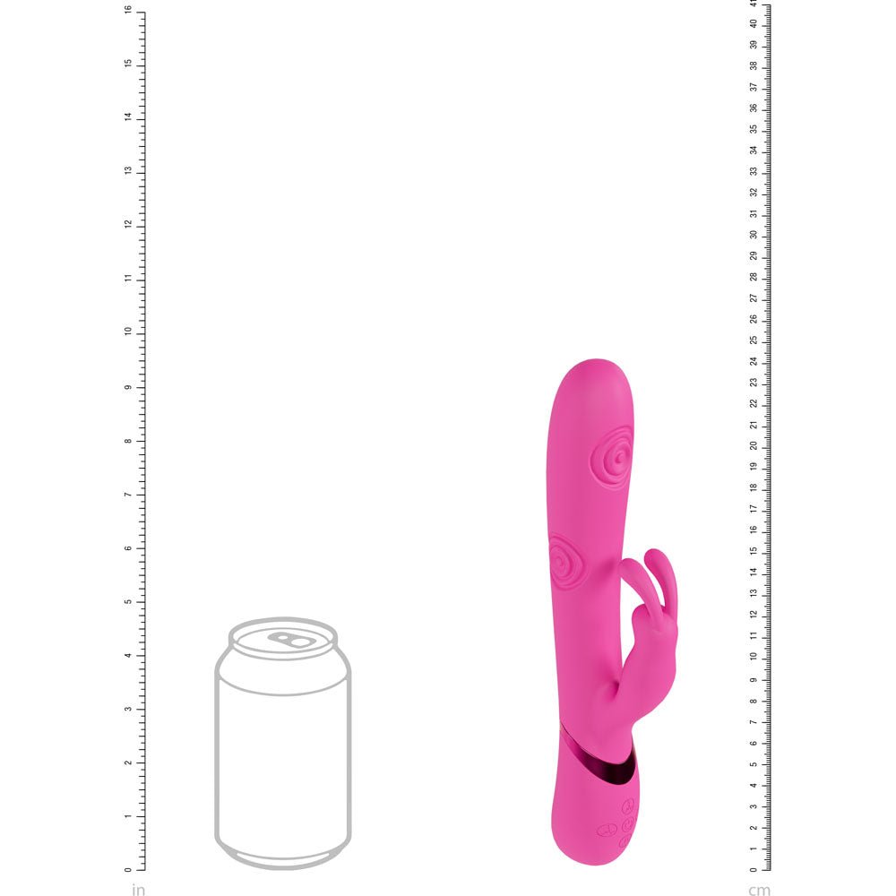 Buy VIVE Mimi - Pink - Pink 25 cm USB Rechargeable Vibrating & Tapping Rabbit Vibrator – Naughtyhut NZ sex toys online. Discreet delivery & top brands.