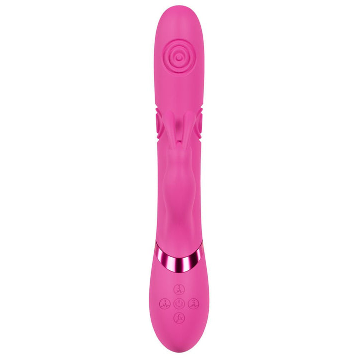 VIVE Mimi - Pink - Pink 25 cm USB Rechargeable Vibrating & Tapping Rabbit Vibrator – Sex toys NZ by Naughtyhut. Discreet delivery nationwide.