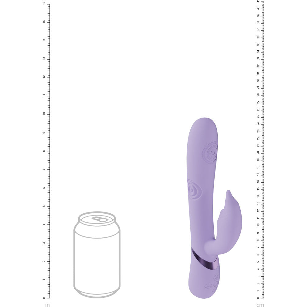 VIVE Pallina - Purple - Purple 25 cm USB Rechargeable Tapping Rabbit Vibrator – Sex toys NZ by Naughtyhut. Discreet delivery nationwide.