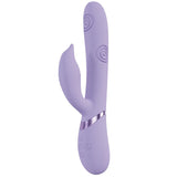 Buy VIVE Pallina - Purple - Purple 25 cm USB Rechargeable Tapping Rabbit Vibrator – Naughtyhut NZ sex toys online. Discreet delivery & top brands.