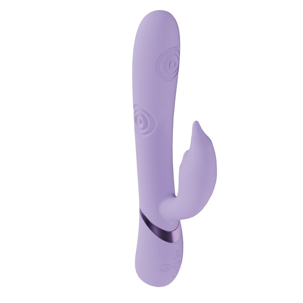 VIVE Pallina - Purple - Purple 25 cm USB Rechargeable Tapping Rabbit Vibrator – Sex toys NZ by Naughtyhut. Discreet delivery nationwide.