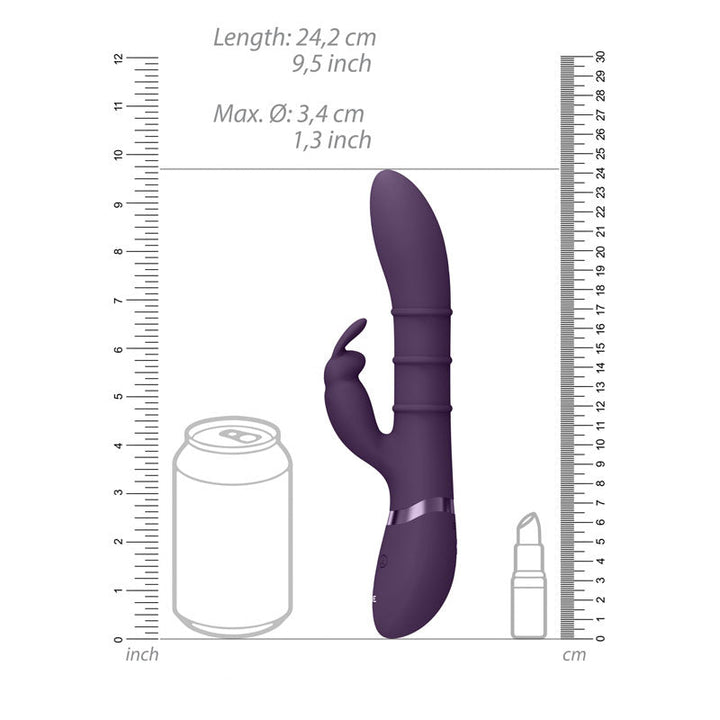 VIVE Sora - Purple - Purple 24.2 cm USB Rechargeable Rabbit Vibrator – Sex toys NZ by Naughtyhut. Discreet delivery nationwide.