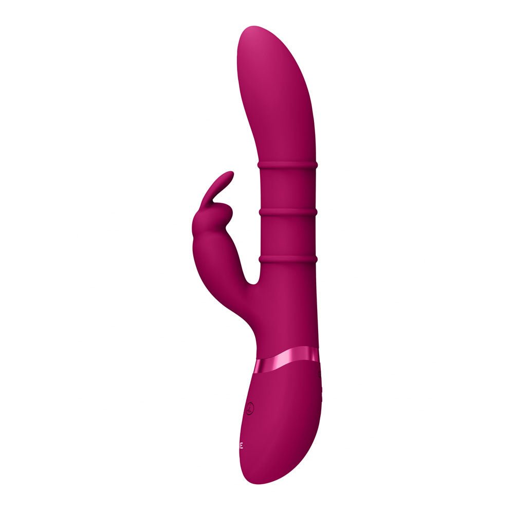 Buy VIVE Sora - Pink - Pink 24.2 cm USB Rechargeable Rabbit Vibrator – Naughtyhut NZ sex toys online. Discreet delivery & top brands.