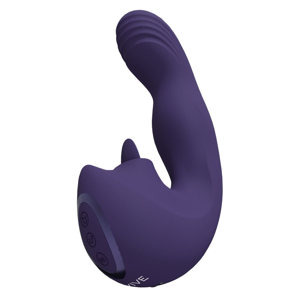 Buy VIVE Yumi - Purple - Purple USB Rechargeable Triple Motor Vibrator – Naughtyhut NZ sex toys online. Discreet delivery & top brands.