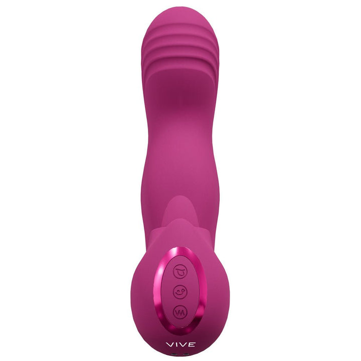 VIVE Yumi - Pink - Pink USB Rechargeable Triple Motor Vibrator – Sex toys NZ by Naughtyhut. Discreet delivery nationwide.