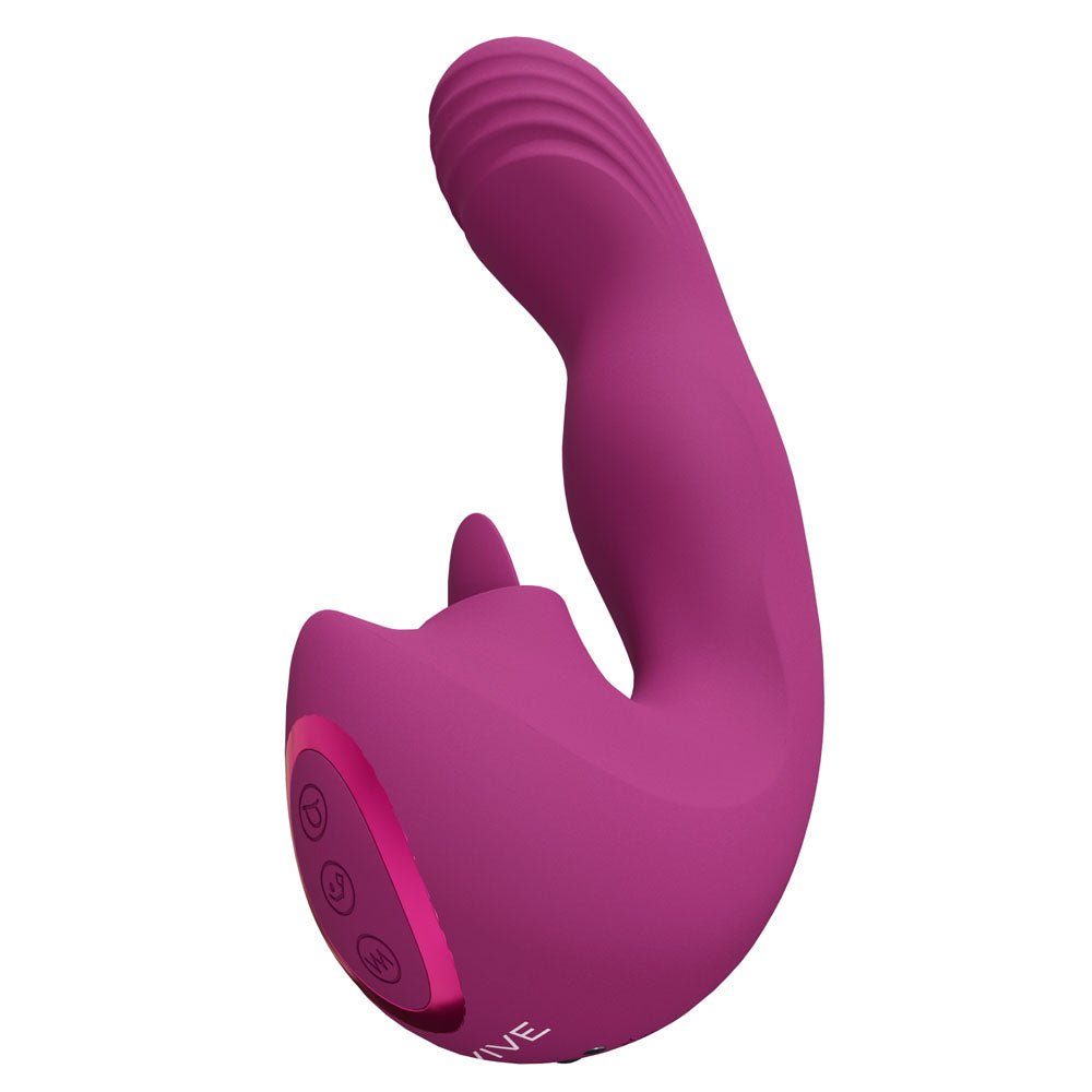 VIVE Yumi - Pink - Pink USB Rechargeable Triple Motor Vibrator – Sex toys NZ by Naughtyhut. Discreet delivery nationwide.