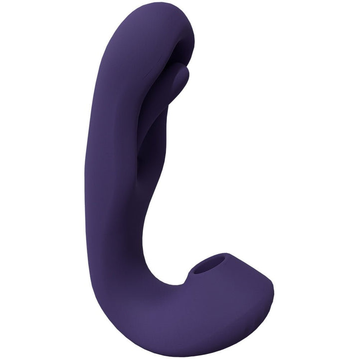 VIVE Yuna - Purple - Purple USB Rechargeable Flapping Vibrator with Air Pulsation – Sex toys NZ by Naughtyhut. Discreet delivery nationwide.