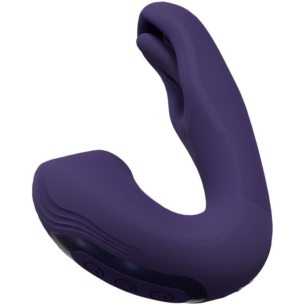 Buy VIVE Yuna - Purple - Purple USB Rechargeable Flapping Vibrator with Air Pulsation – Naughtyhut NZ sex toys online. Discreet delivery & top brands.