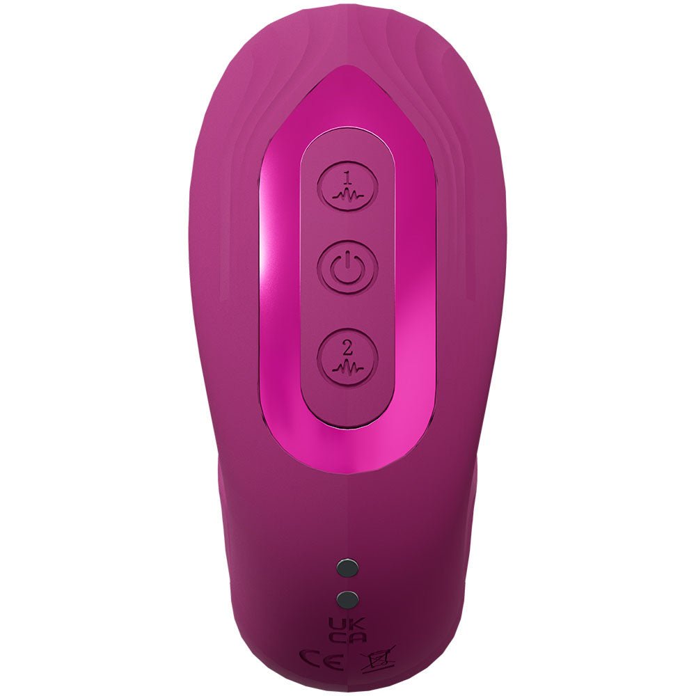 VIVE Yuna - Pink - Pink USB Rechargeable Flapping Vibrator with Air Pulsation – Sex toys NZ by Naughtyhut. Discreet delivery nationwide.