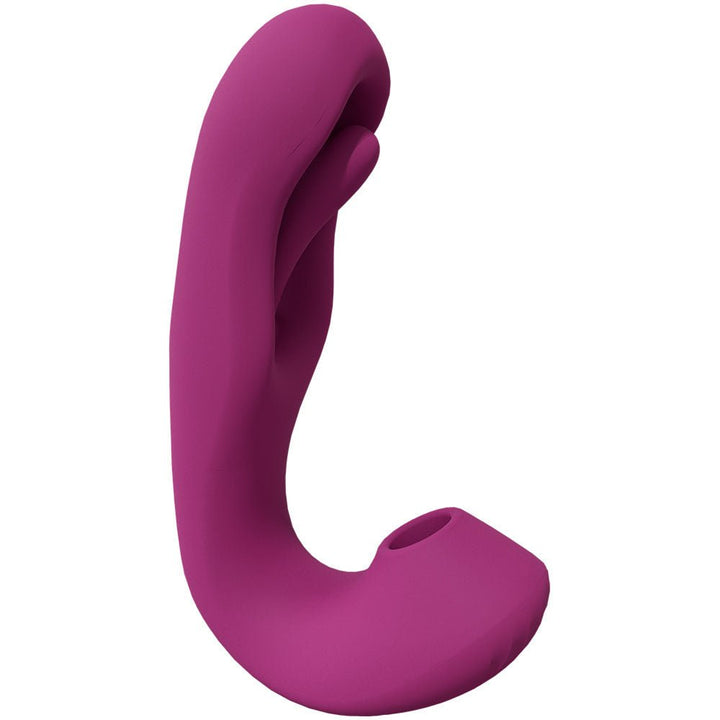 VIVE Yuna - Pink - Pink USB Rechargeable Flapping Vibrator with Air Pulsation – Sex toys NZ by Naughtyhut. Discreet delivery nationwide.