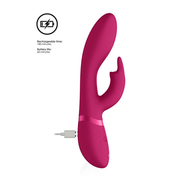 Vive Zosia - Pink 21.3 cm USB Rechargeable Rabbit Vibrator – Sex toys NZ by Naughtyhut. Discreet delivery nationwide.