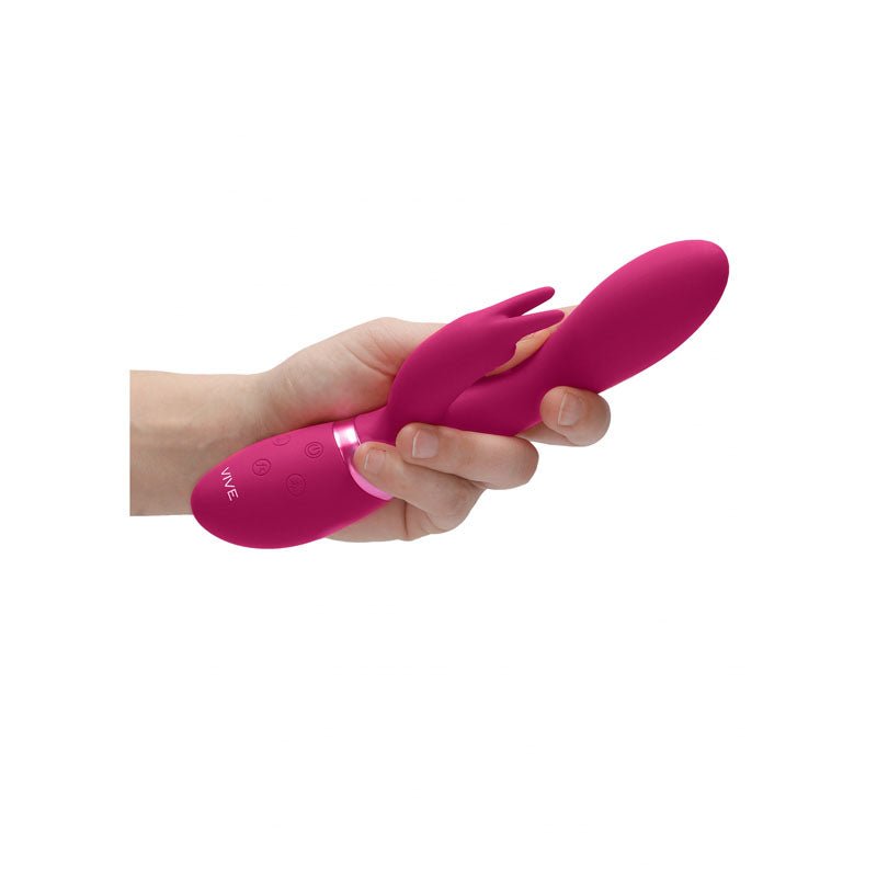Vive Zosia - Pink 21.3 cm USB Rechargeable Rabbit Vibrator – Sex toys NZ by Naughtyhut. Discreet delivery nationwide.