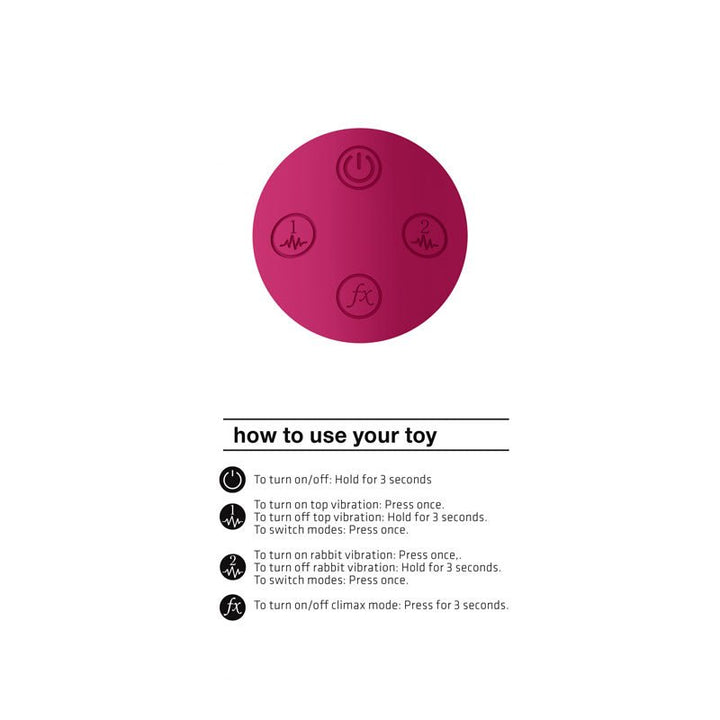 Vive Zosia - Pink 21.3 cm USB Rechargeable Rabbit Vibrator – Sex toys NZ by Naughtyhut. Discreet delivery nationwide.